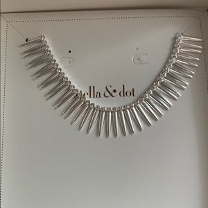 Stella & Dot Silver Collier Renegade necklace